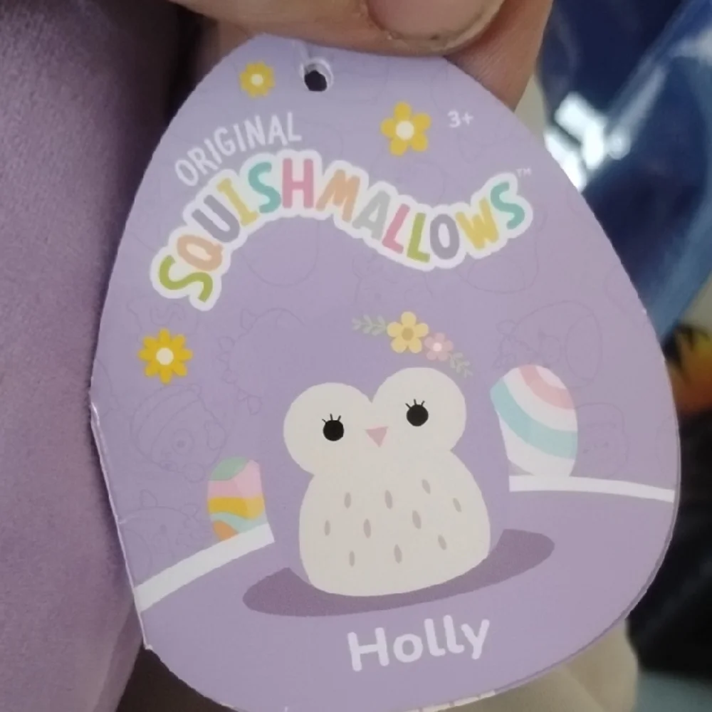 Squishmallows Lavender and Cream Holly The Owl
